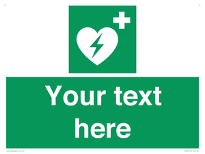 Custom Defibrillator Sign